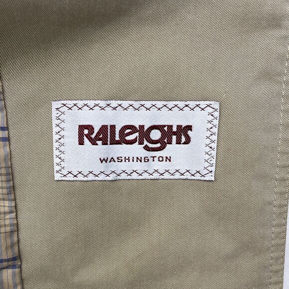 VTG Christian Dior Monsieur Trench Coat Mens 42L Beige Belted Lined Raincoat 80s - Picture 13 of 16